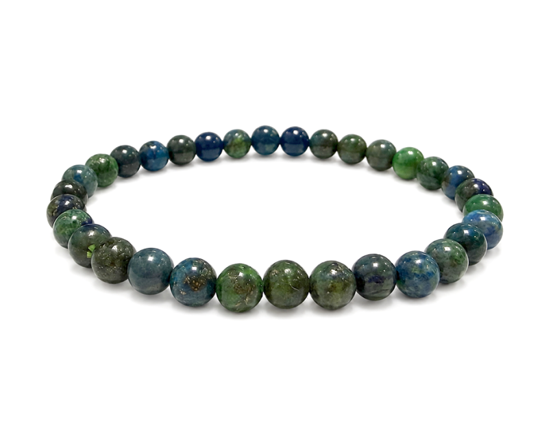 Stabilized Azurite & Malachite Bracelet A 6mm Beads