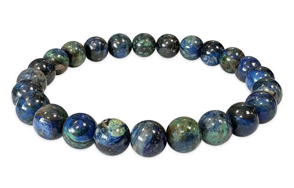 AA Natural Malachite Azurite Bracelet beads 7-8mm