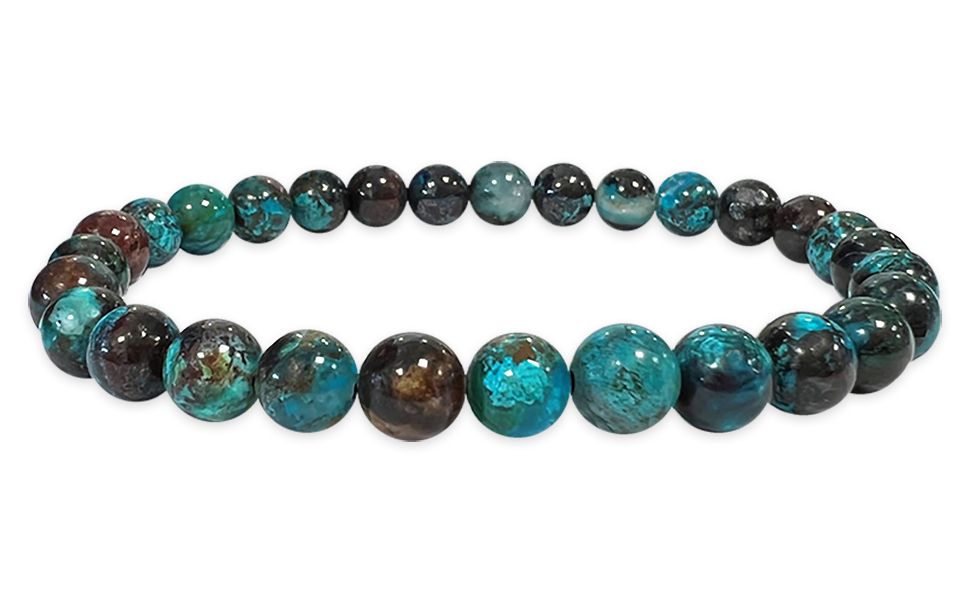 Chrysocolla from Congo AA beads 6mm