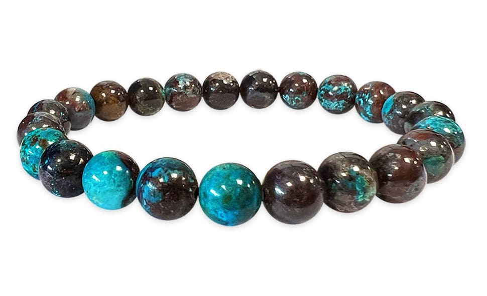 Chrysocolla from Congo AA beads 8mm