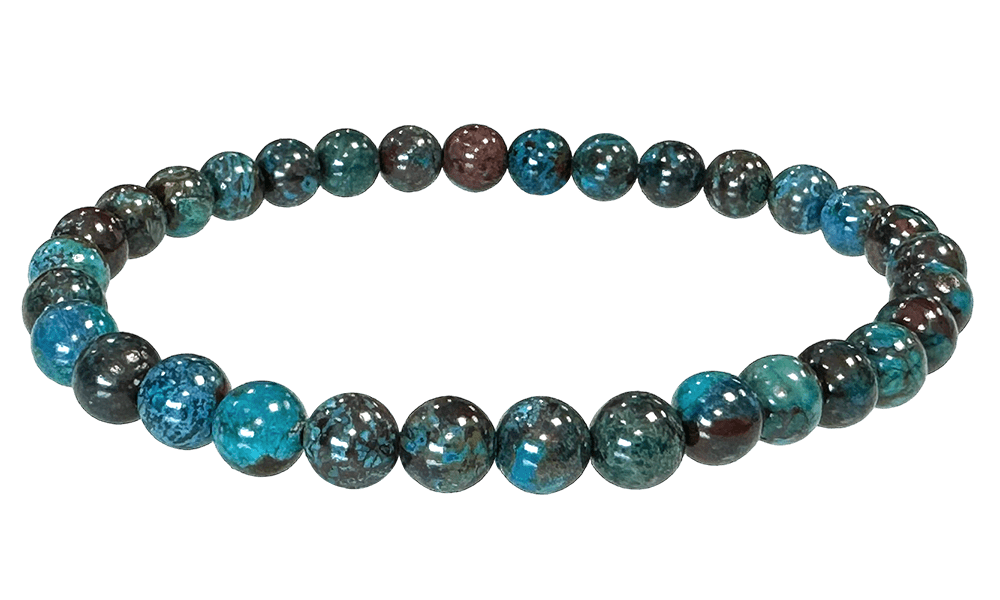 Bracelet Chrysocolla Türkiye AAA beads 5-6mm