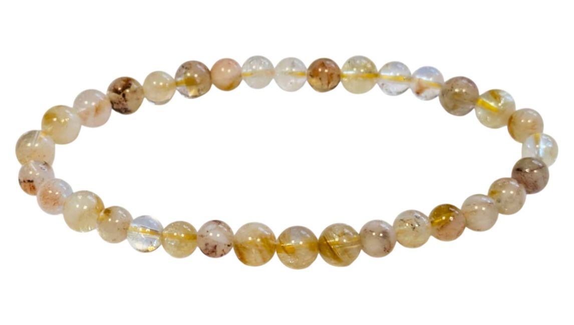 Heat-treated Citrine Bracelet with 5-6mm Beads