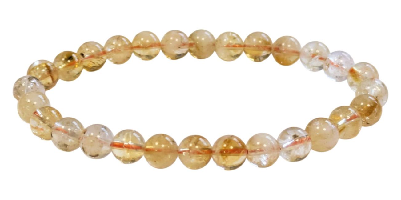 Heated Citrine Bracelet A beads 6mm