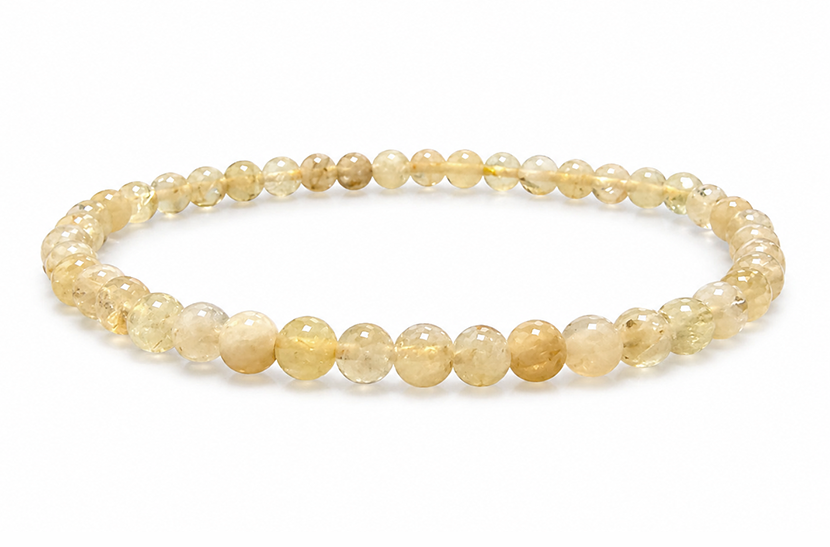 Natural Citrine Bracelet AB 4-5mm Beads