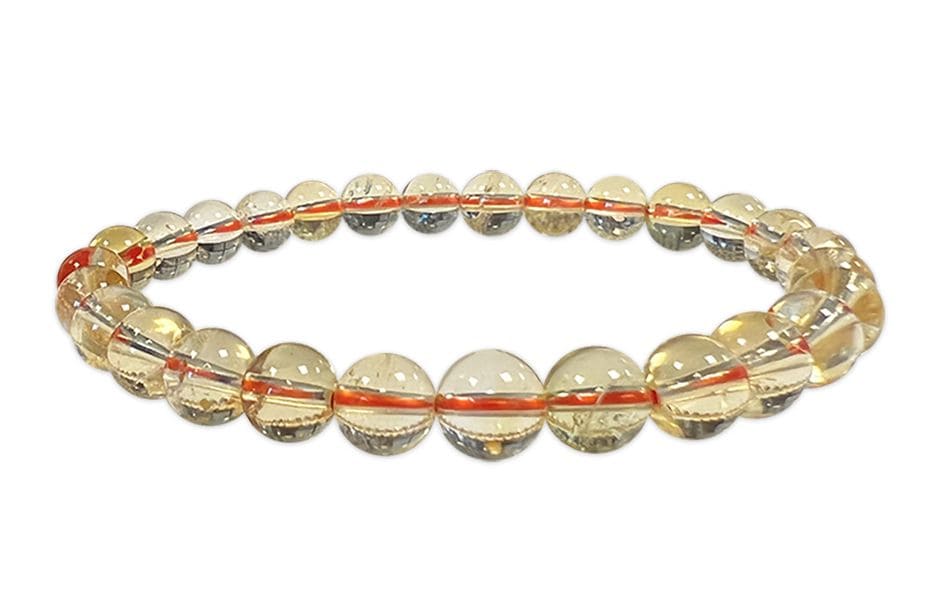 Natural Citrine AA 6mm pearls Bracelet