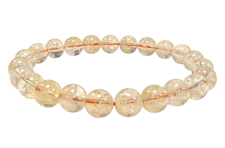 Bracelet Natural Citrine beads 8-9mm