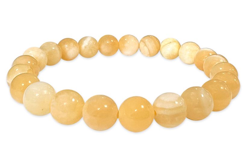 Orange Calcite 8mm parles Bracelet