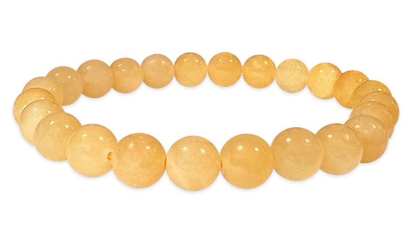 Orange Calcite A 8mm parles Bracelet