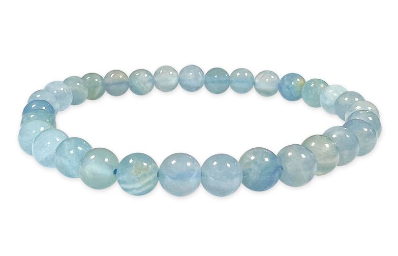 Blue Calcite 6mm AAA parles Bracelet