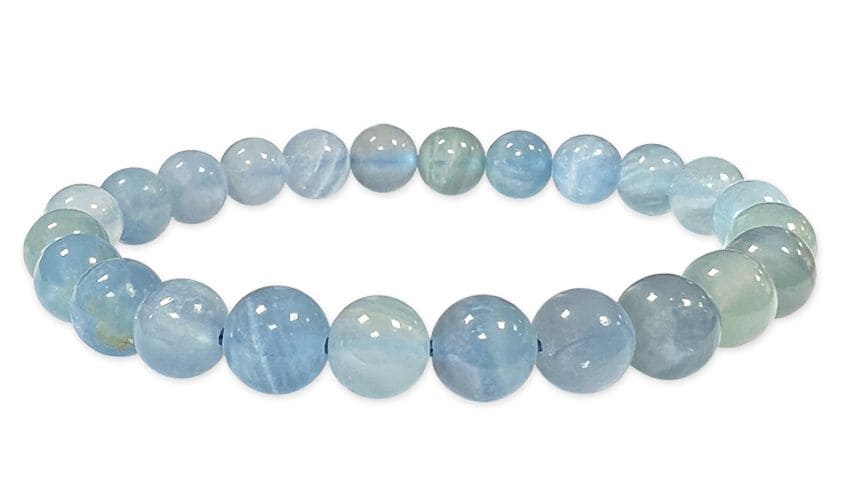 Blue Calcite 8mm AAA parles Bracelet