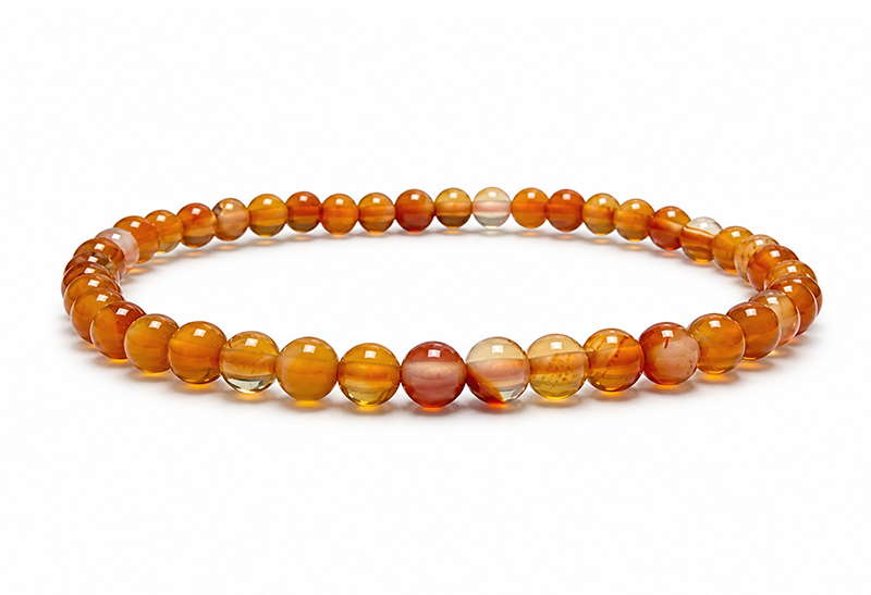 incense at Carnelian Bracelet A 4mm Beads