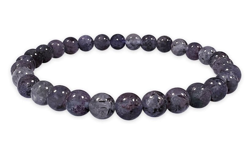 Bracelet Cordierite Lolite A beads 6mm