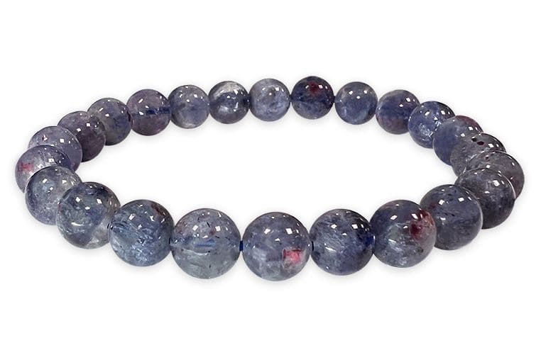 Bracelet Cordierite Lolite AAA beads 6.5-7.5mm