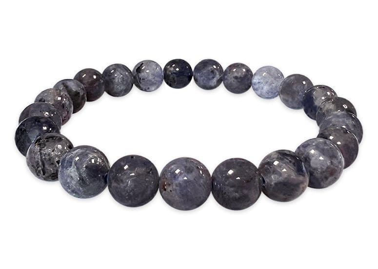 Bracelet Cordierite Lolite A beads 8mm