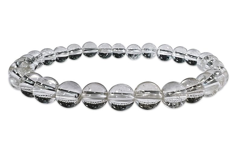 6mm pearls rock crystal bracelet