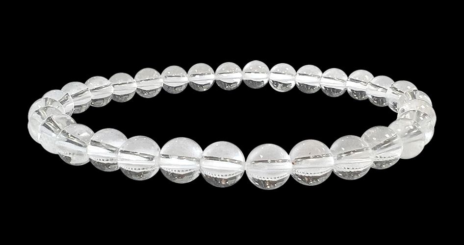 6mm pearls rock crystal A bracelet