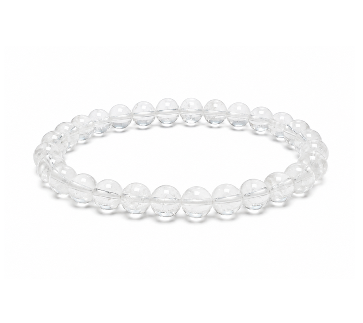 Rock Crystal Bracelet A 6mm Beads