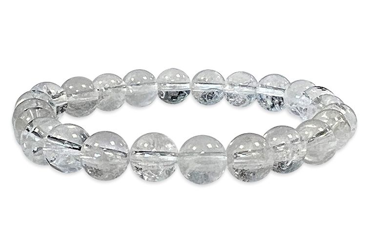 Rock crystal 8mm pearls bracelet