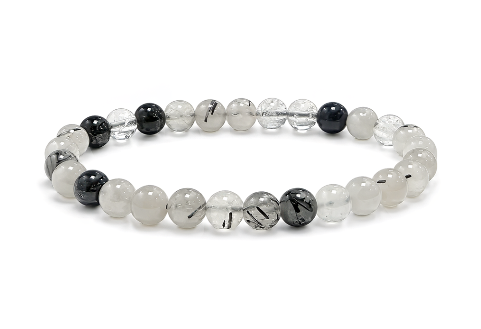 incense at Rock Crystal Tourmaline Bracelet A 6-7mm Beads