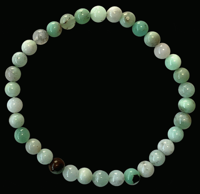 Chrysoprase AA bracelet beads 6-7mm