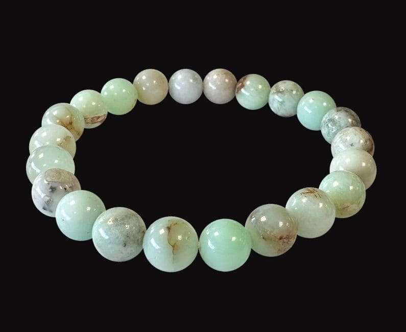 Chrysoprase bracelet with 8-9mm beads