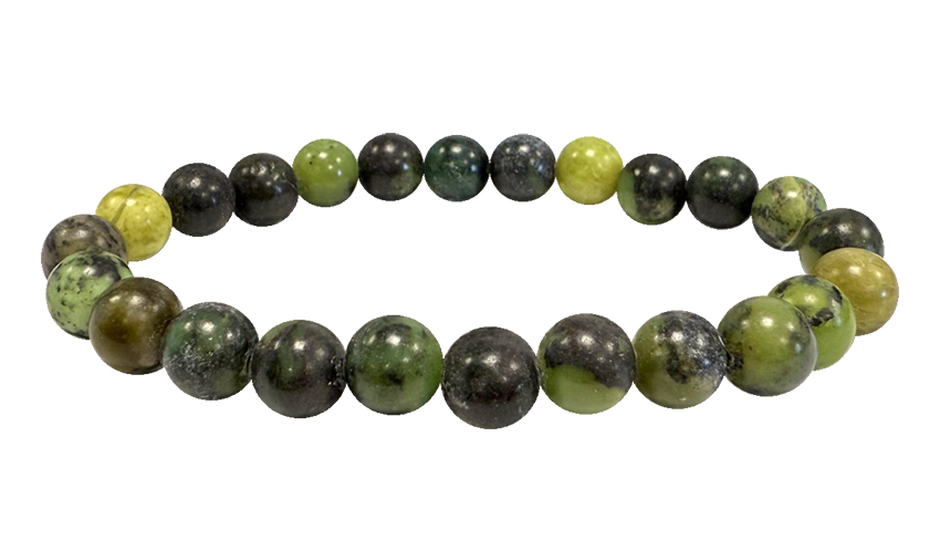 incense at Lemon Chrysoprase 8mm pearls bracelet