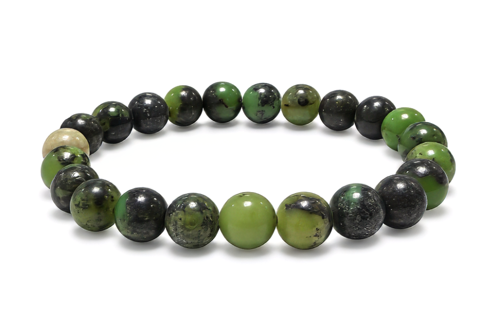 incense at Lemon Chrysoprase Bracelet AB 8mm Beads