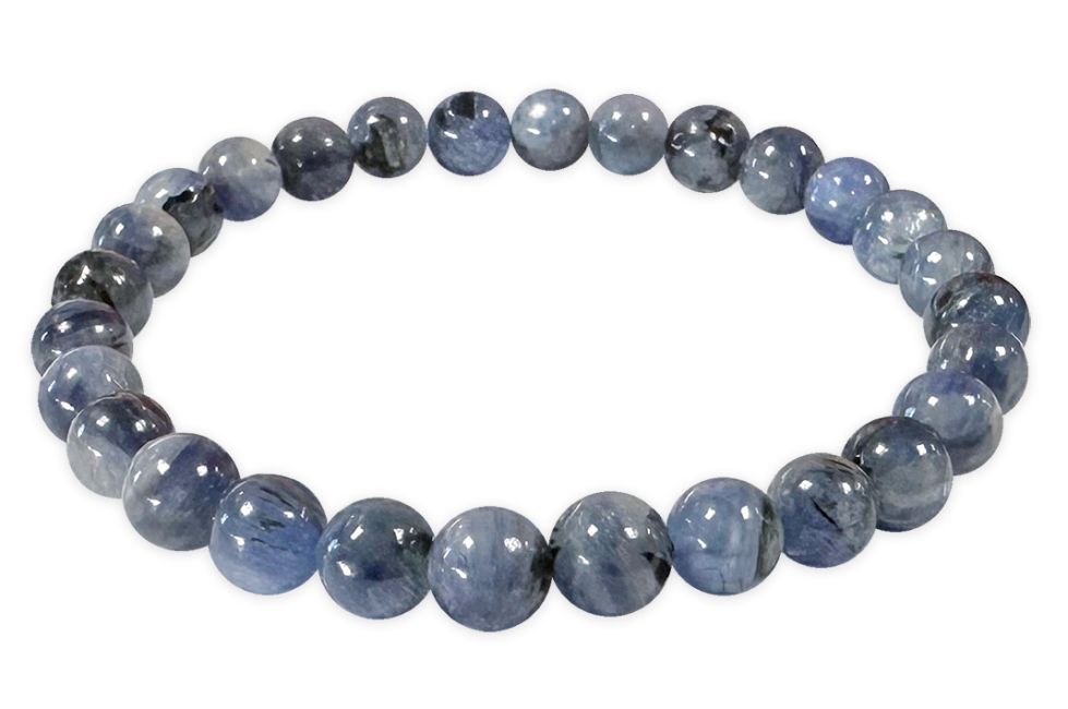 Natural Blue Kyanite Bracelet beads 6-7mm