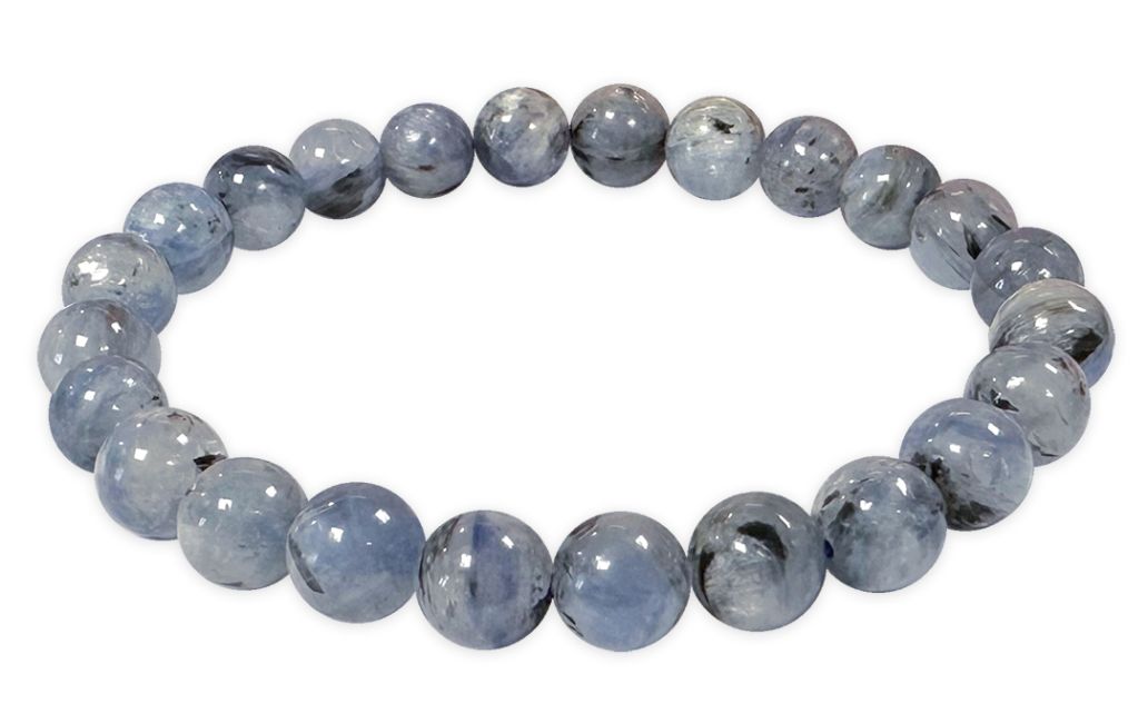 Natural Blue Kyanite Bracelet beads 7.5-8.5mm
