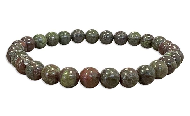 Dragon  Blood Jasper A Bracelet  6-7mm beads