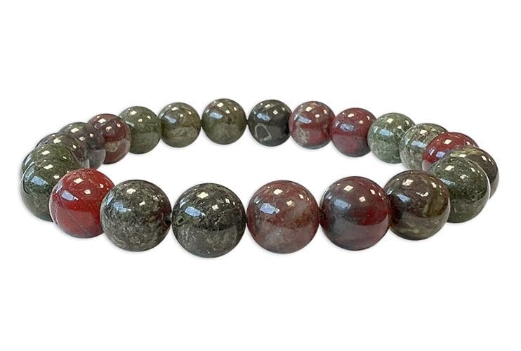 Dragon's Blood Jasper Bracelet A 8-9mm Beads