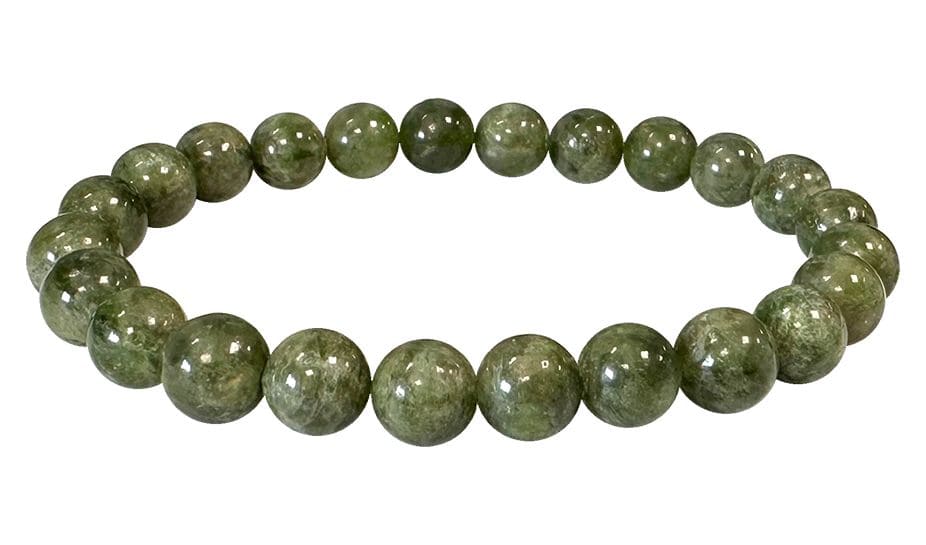 Bracelet Diopside Green AA pearls 7-8mm