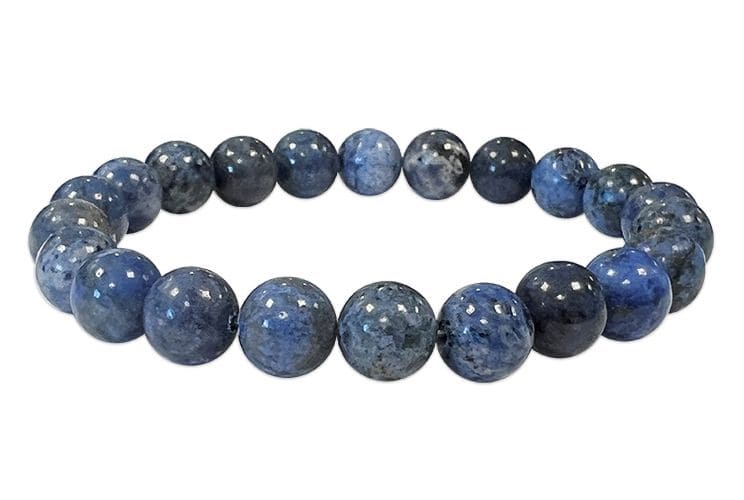 Bracelet Dumortièrite beads 7.5-8.5mm