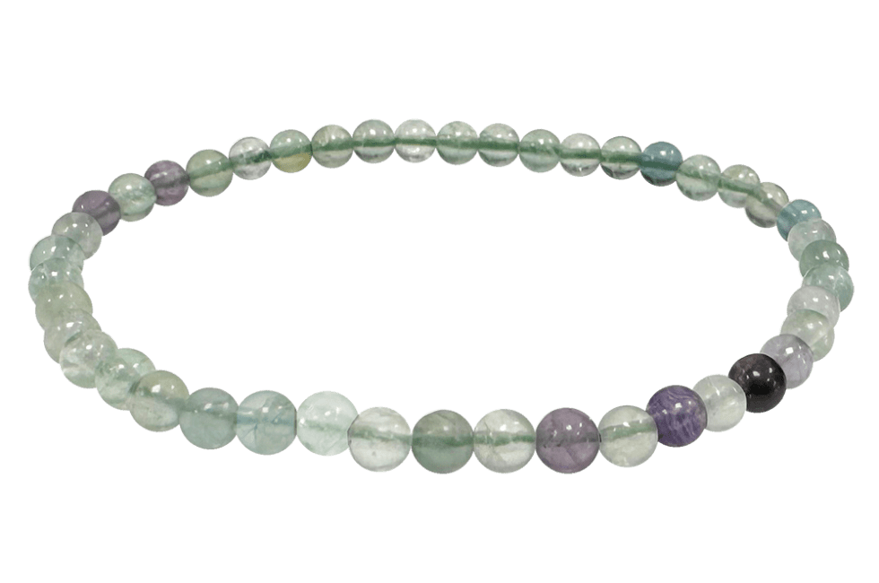 Multicolor Fluorite bracelet beads 4-5mm