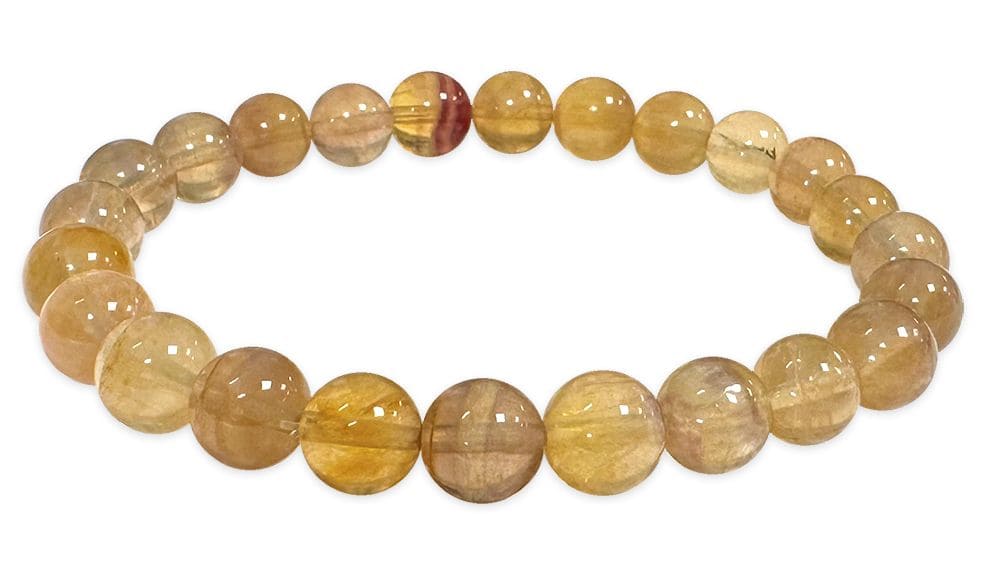 Bracelet Fluorine Yellow Violet A+ pearls 7.5-8.5mm