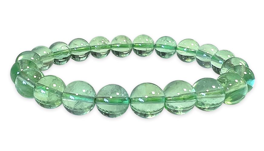 Green Fluorite bracelet AAA beads 8mm