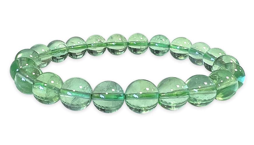 Green Fluorite Bracelet AAA beads 8mm