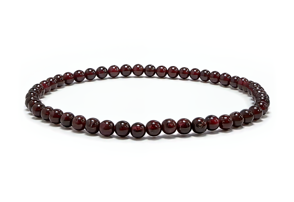 incense at Red Garnet Bracelet A 4mm Beads