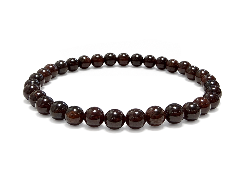 Red Garnet Bracelet 6mm Beads