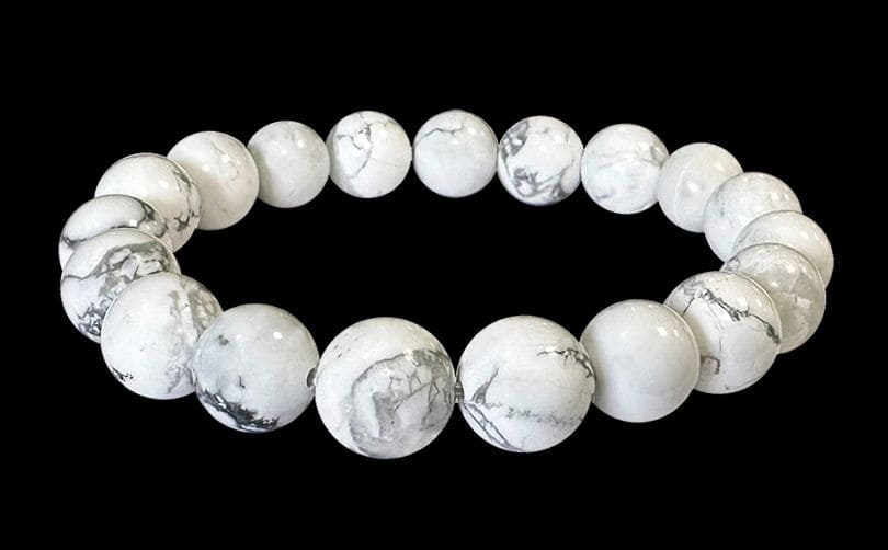 Howlite 10mm A pearls bracelet