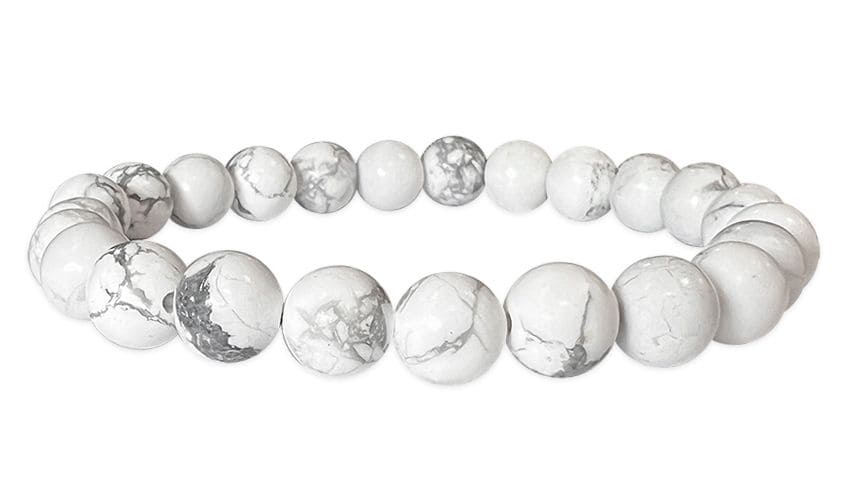 Howlite 8mm A pearls bracelet