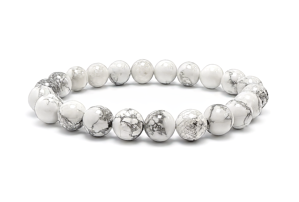 incense at Howlite Bracelet A 8mm Beads