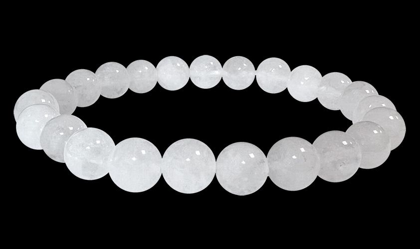 8mm pearls White Jade A bracelet