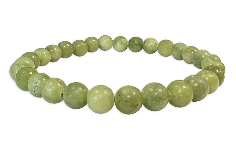 Jade Nephrite A 6mm pearls bracelet