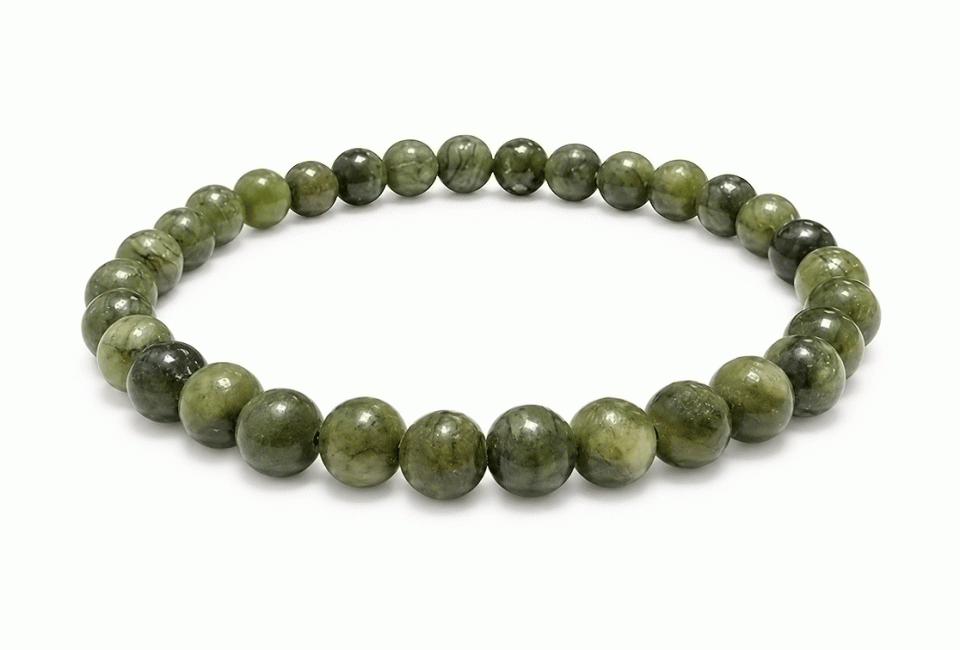 incense at A Grade Nephrite Jade Bead Bracelet 6mm