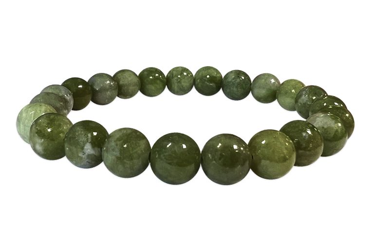 Jade Nephrite 8mm pearls bracelet