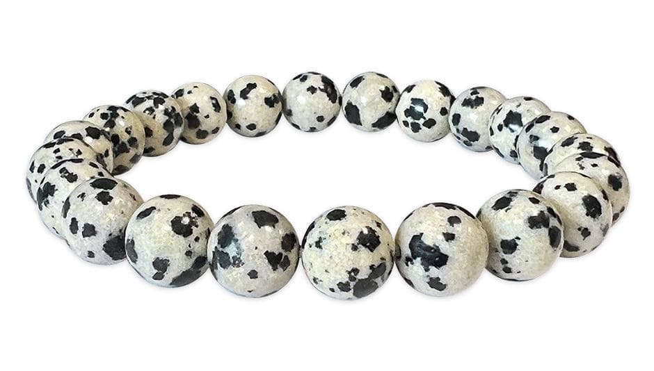 Dalmatian Jasper bracelet beads 8-9mm