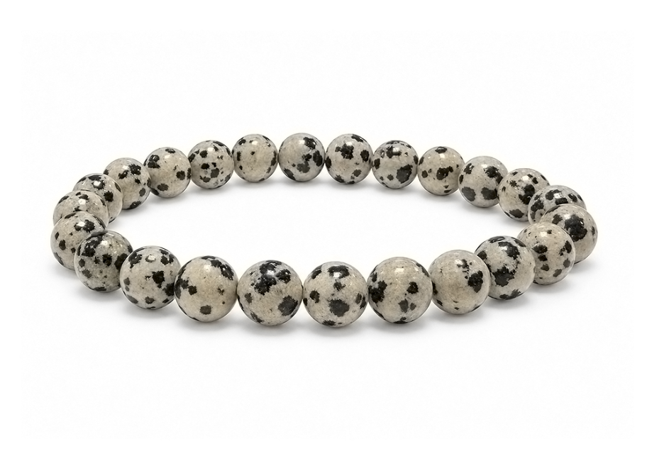 incense at Dalmatian Jasper Bracelet A 8-9mm Beads