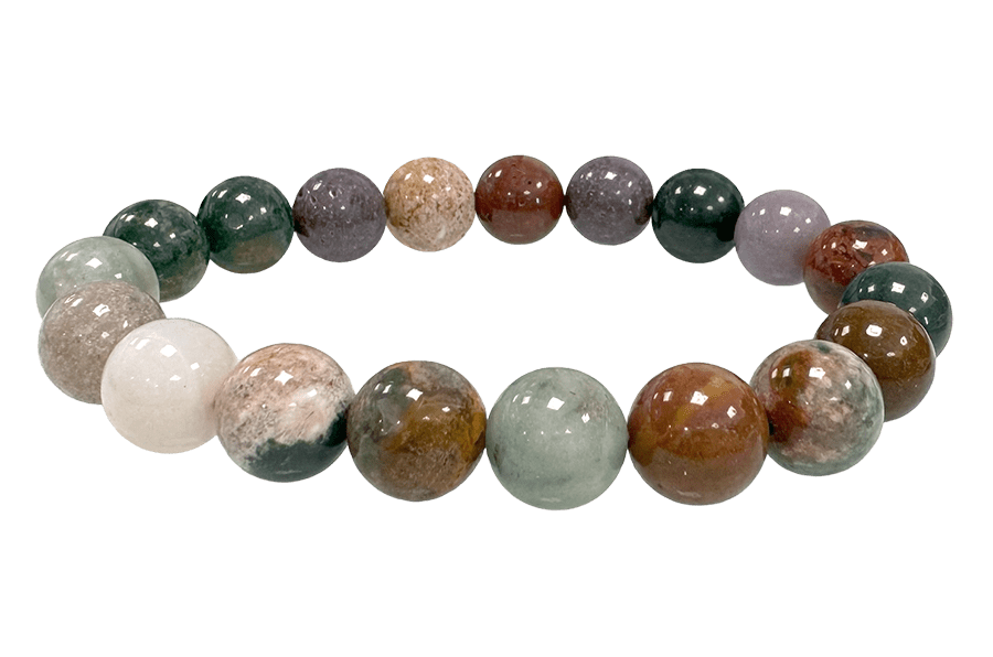 Ocean jasper A 10mm pearls bracelet