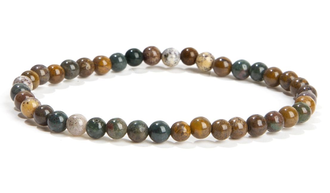 Ocean Jasper Bracelet With 4mm beads